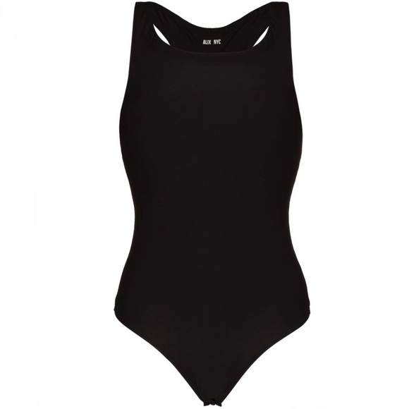 NEW ALIX NYC BLACK OFF-THE-SHOULDER BODYSUIT - Picture 9 of 10